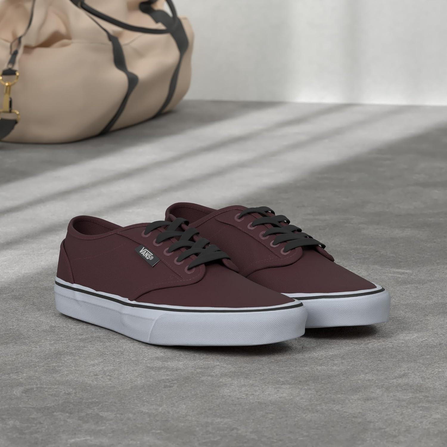 image:imageVans Mens Atwood SneakerWhite Canvas Oxblood White