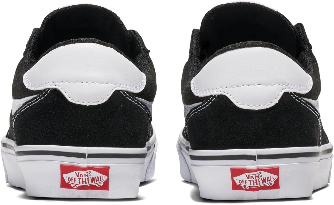 image:imageVans Mens Brooklyn LsSuedeCanvas BlackWhite