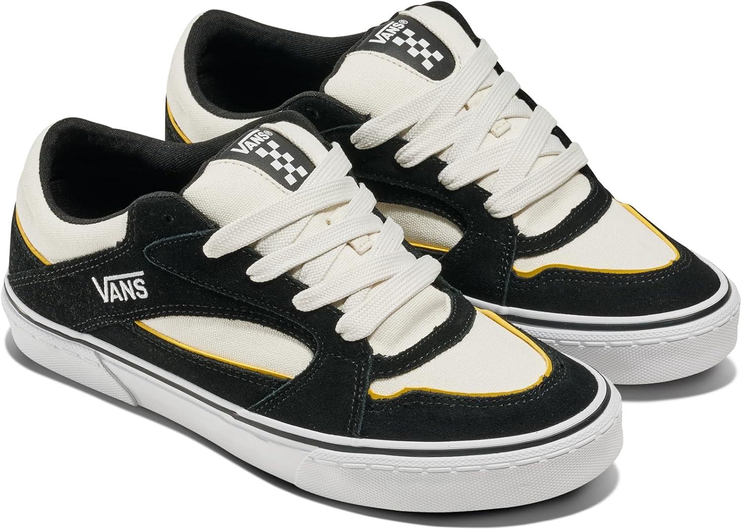 image:imageVans Mens Chukka Push ShoesChunky Check Lace BlackWhiteYellow