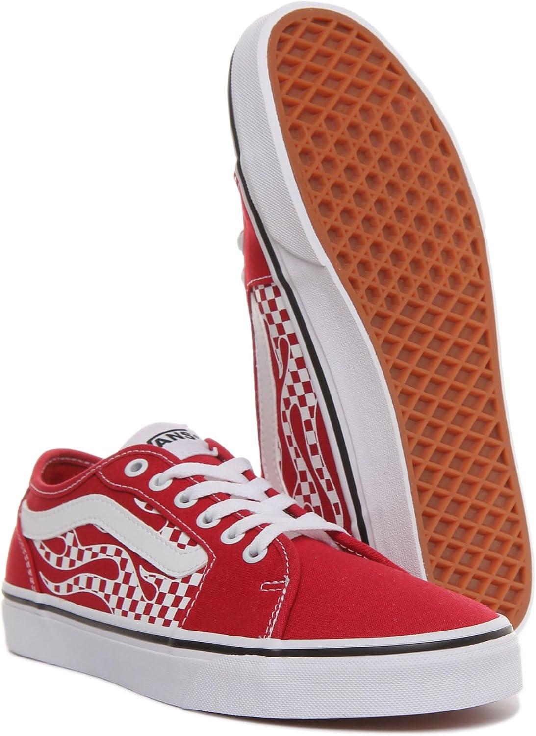 image:imageVans Mens Filmore Decon SneakerFlame Check Chili Pepper White