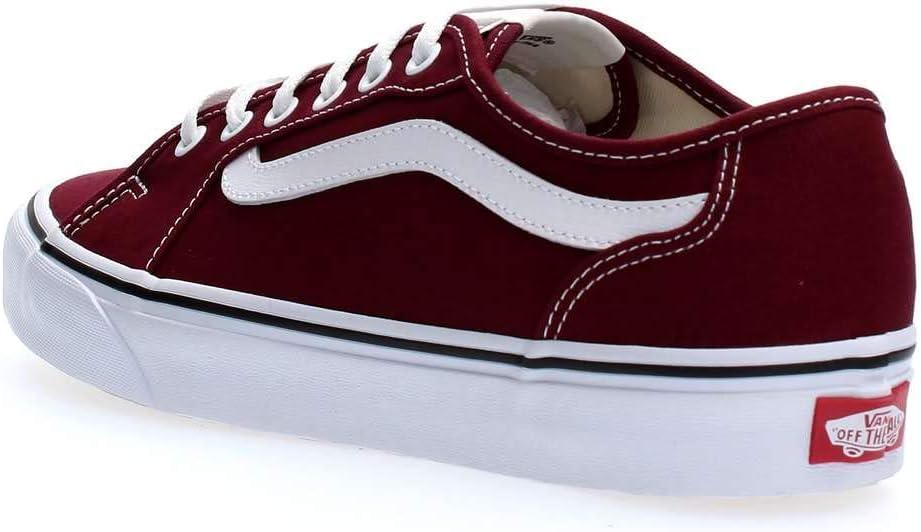 image:imageVans Mens Filmore Decon SneakerRed Canvas Port Royale White 8j7