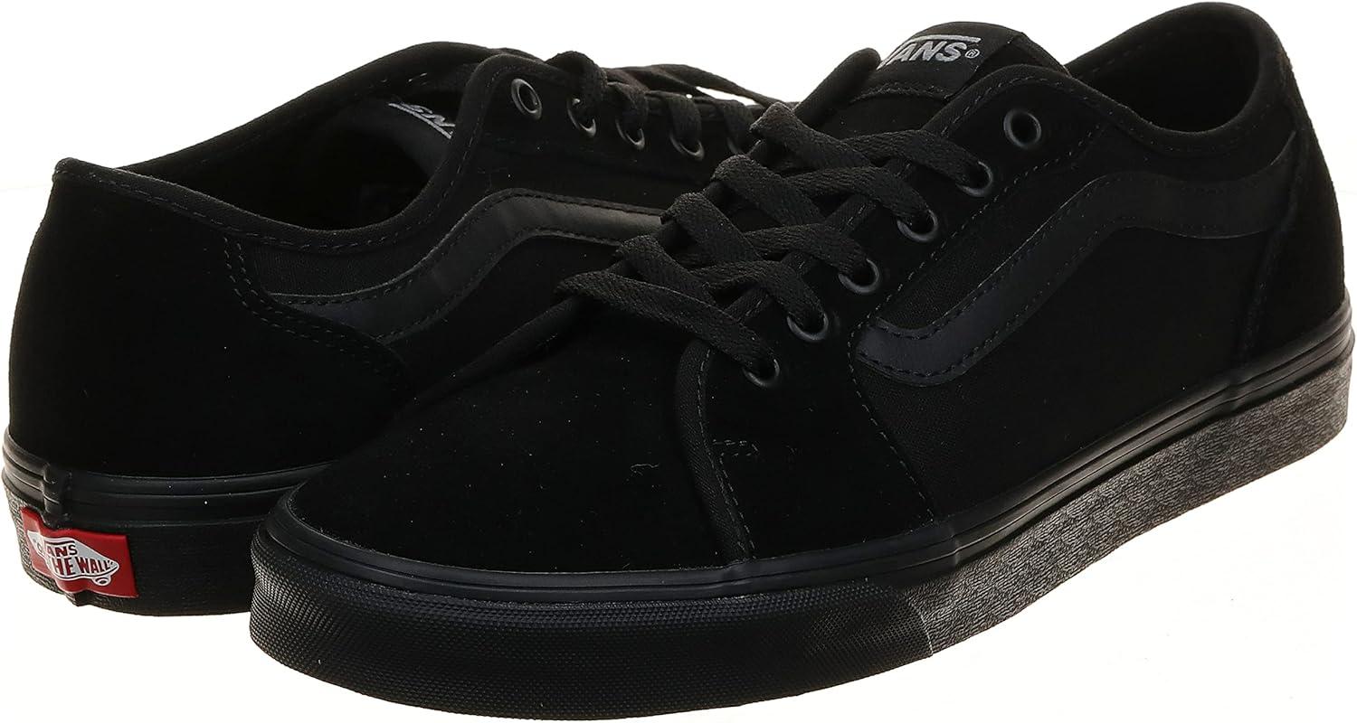image:imageVans Mens Filmore Decon SneakerSuede Canvas Black Black
