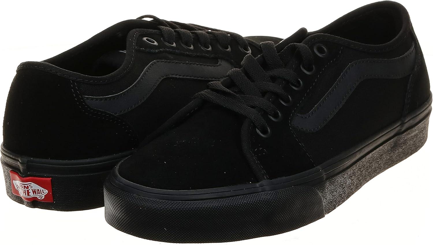 image:imageVans Mens Filmore Decon SneakerSuede Canvas Black Black