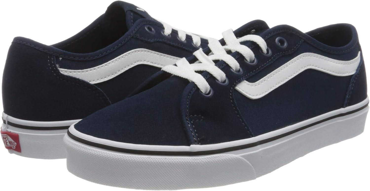 image:imageVans Mens Filmore Decon SneakerSuede Canvas Dress Blues White