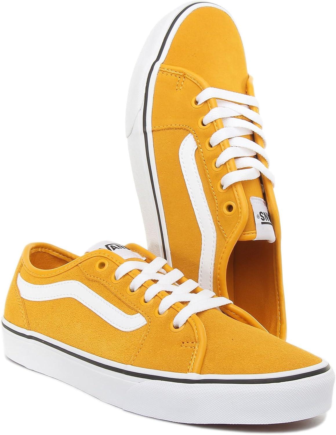 image:imageVans Mens Filmore Decon SneakerSuede Golden Glow White