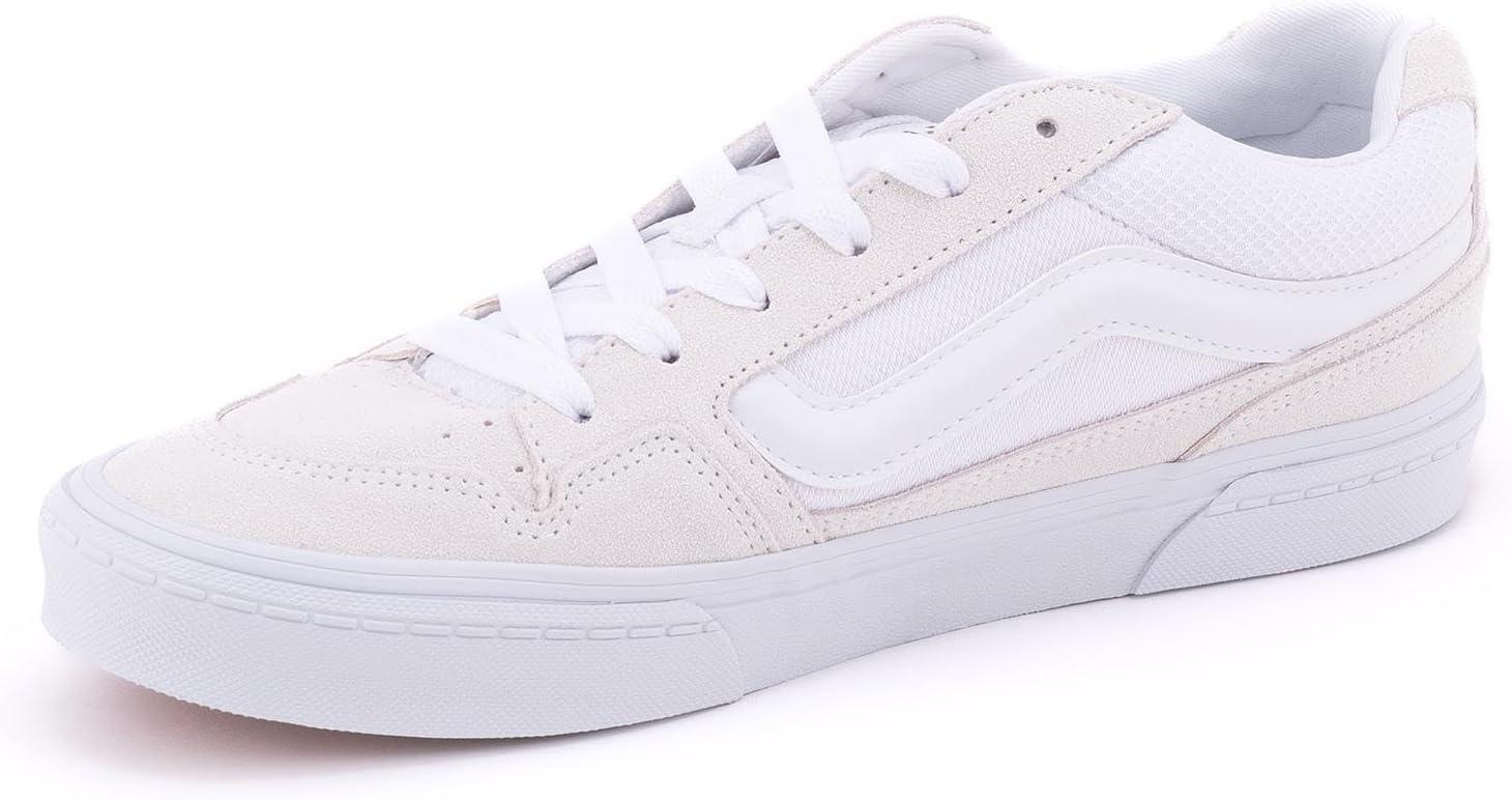 image:imageVans UnisexChild Caldrone Low Top ShoeSuede Mesh White White