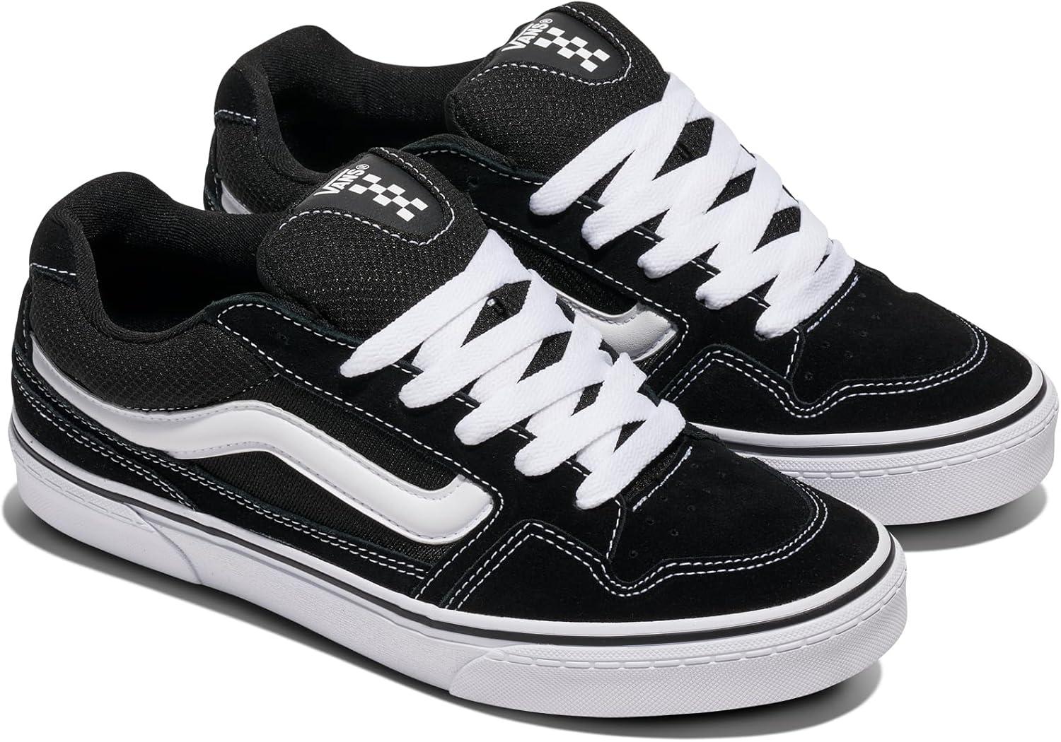 image:imageVans UnisexChild Caldrone Low Top ShoeSuedeMesh BlackWhite