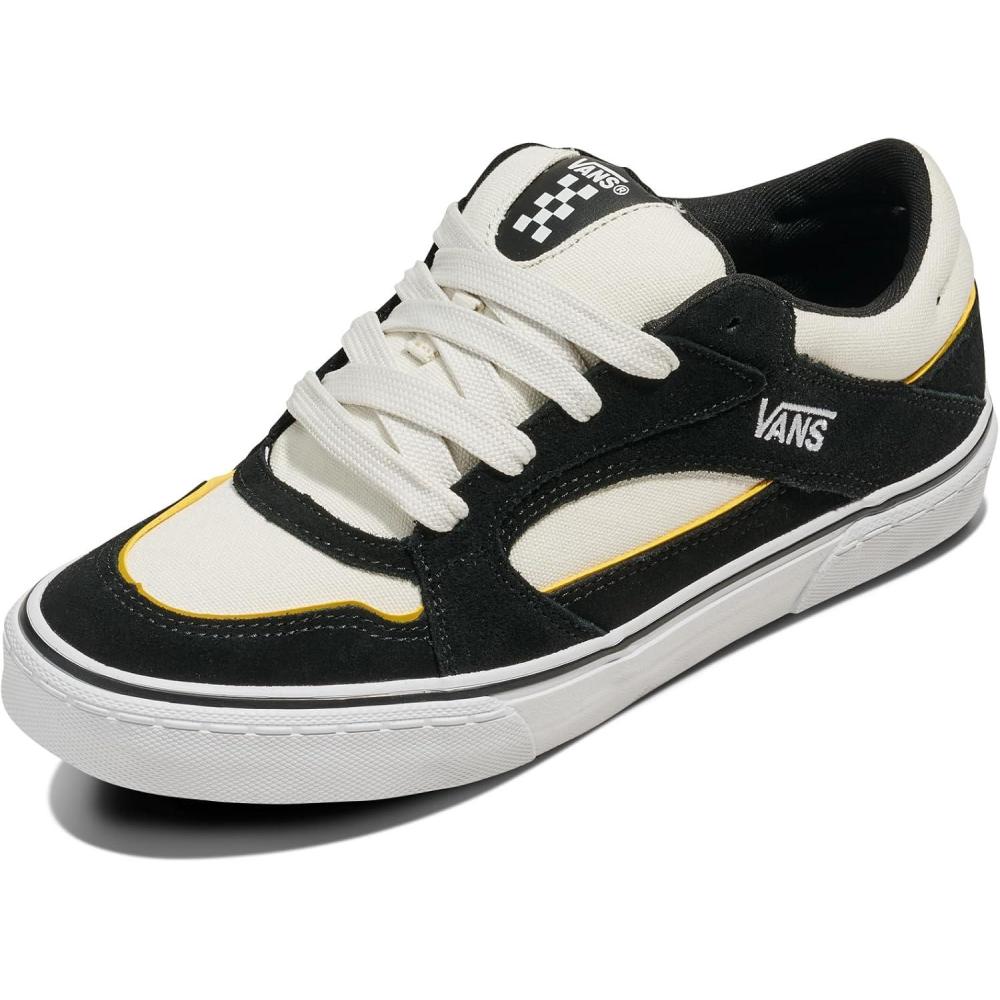 image:imageVans Mens Chukka Push ShoesChunky Check Lace BlackWhiteYellow