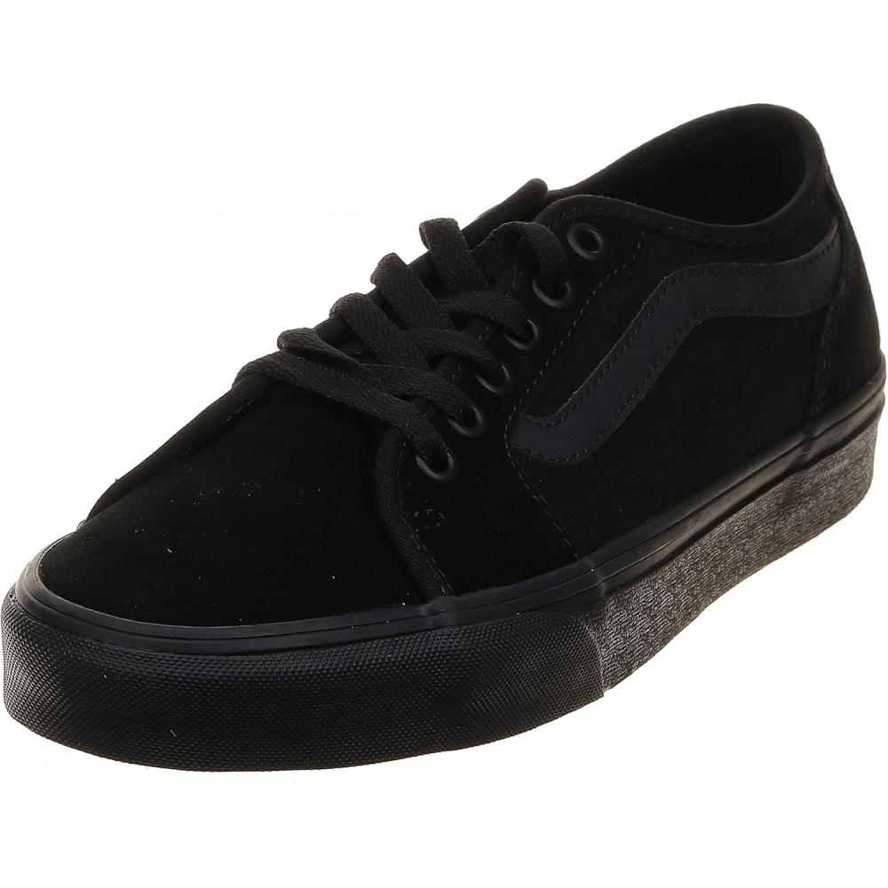 image:imageVans Mens Filmore Decon SneakerSuede Canvas Black Black