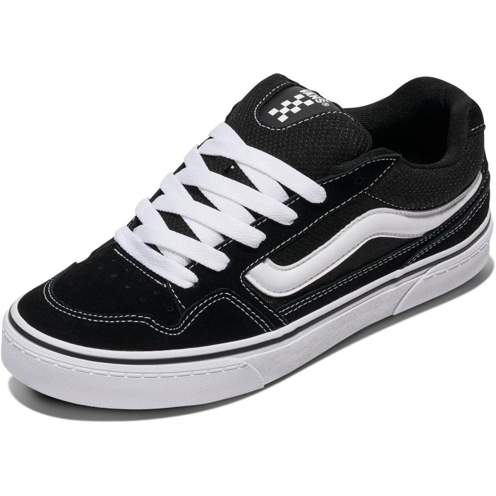 image:imageVans UnisexChild Caldrone Low Top ShoeSuedeMesh BlackWhite