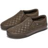 Vans Men’s Asher Slip-On Shoe(Embossed Suede Coal Brown)