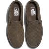 Vans Men’s Asher Slip-On Shoe(Embossed Suede Coal Brown)