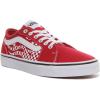 Vans Men’s Filmore Decon Sneaker(Flame Check Chili Pepper White)