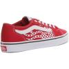 Vans Men’s Filmore Decon Sneaker(Flame Check Chili Pepper White)