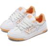 Vans Unisex-Adult Upland Shoe(Leather White/Orange)