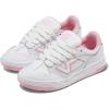 Vans Unisex-Adult Upland Shoe(Leather White/Pink)