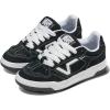 Vans Unisex-Adult Upland Shoe(Suede Black/True White)