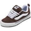 Vans Unisex-Adult Knu Skool Shoe(Brown/White)