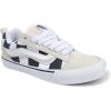 Vans Unisex-Adult Knu Skool Shoe(Mega Check Blanc De Blanc/Black)