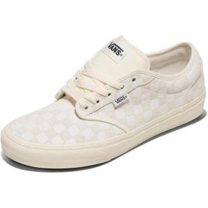 Vans Men’s Atwood Sneaker(Embossed Suede Classic White)