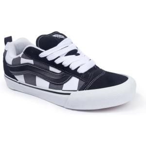 Vans Unisex-Adult Knu Skool Shoe(Mega Check Gray/Black)