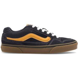 Vans Unisex-Child Caldrone Low Top Shoe(Suede Gum Charcoal Yellow)
