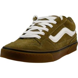 Vans Unisex-Child Caldrone Low Top Shoe(Suede Gum Olive)