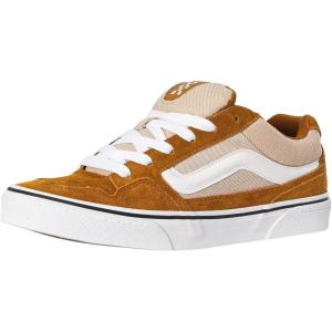Vans Unisex-Child Caldrone Low Top Shoe(Suede Mesh Golden Brown)
