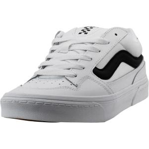 Vans Unisex-Child Caldrone Low Top Shoe(Tumble Leather/Canvas White/Black)