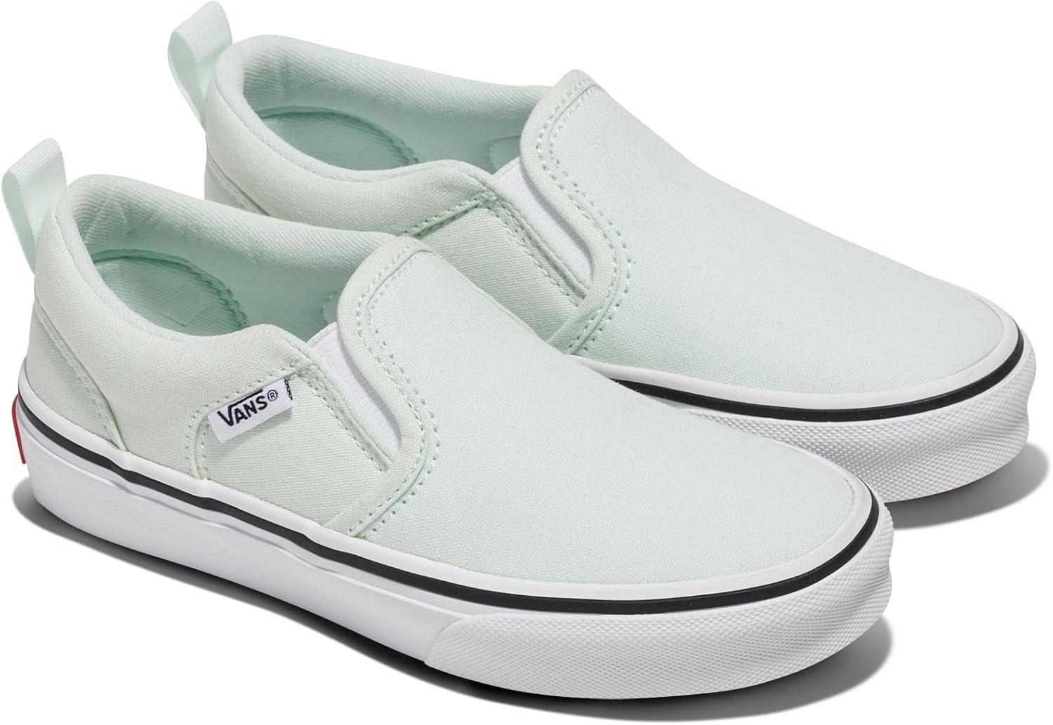 image:imageVans Girls Asher Slipon ShoeCanvas Hint of Mint