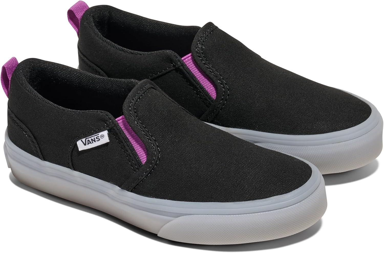 image:imageVans Girls Asher Slipon ShoeGlow Sidewall Willowherb