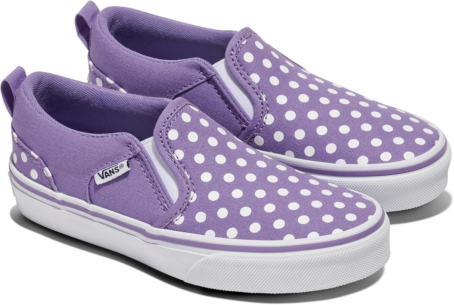 image:imageVans Girls Asher Slipon ShoePolka Dots Purple Haze