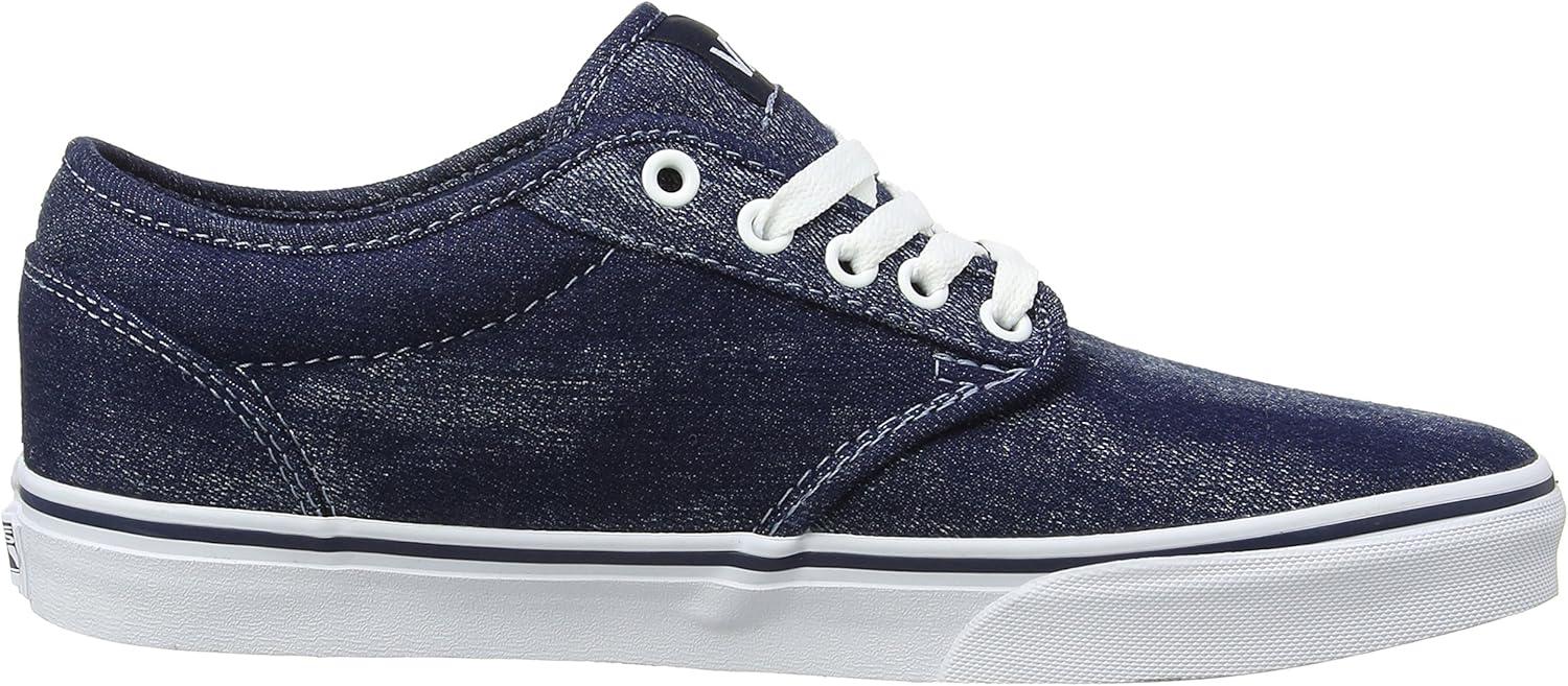 image:imageVans Kids Ward SneakerBlue Denim Acid Wash Navy White