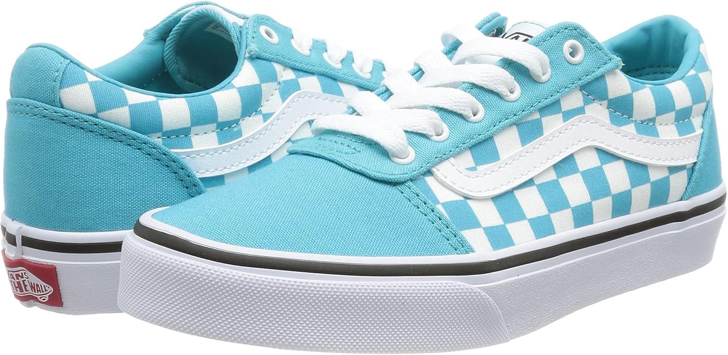 image:imageVans Kids Ward SneakerCheckerboard Scuba Blue White