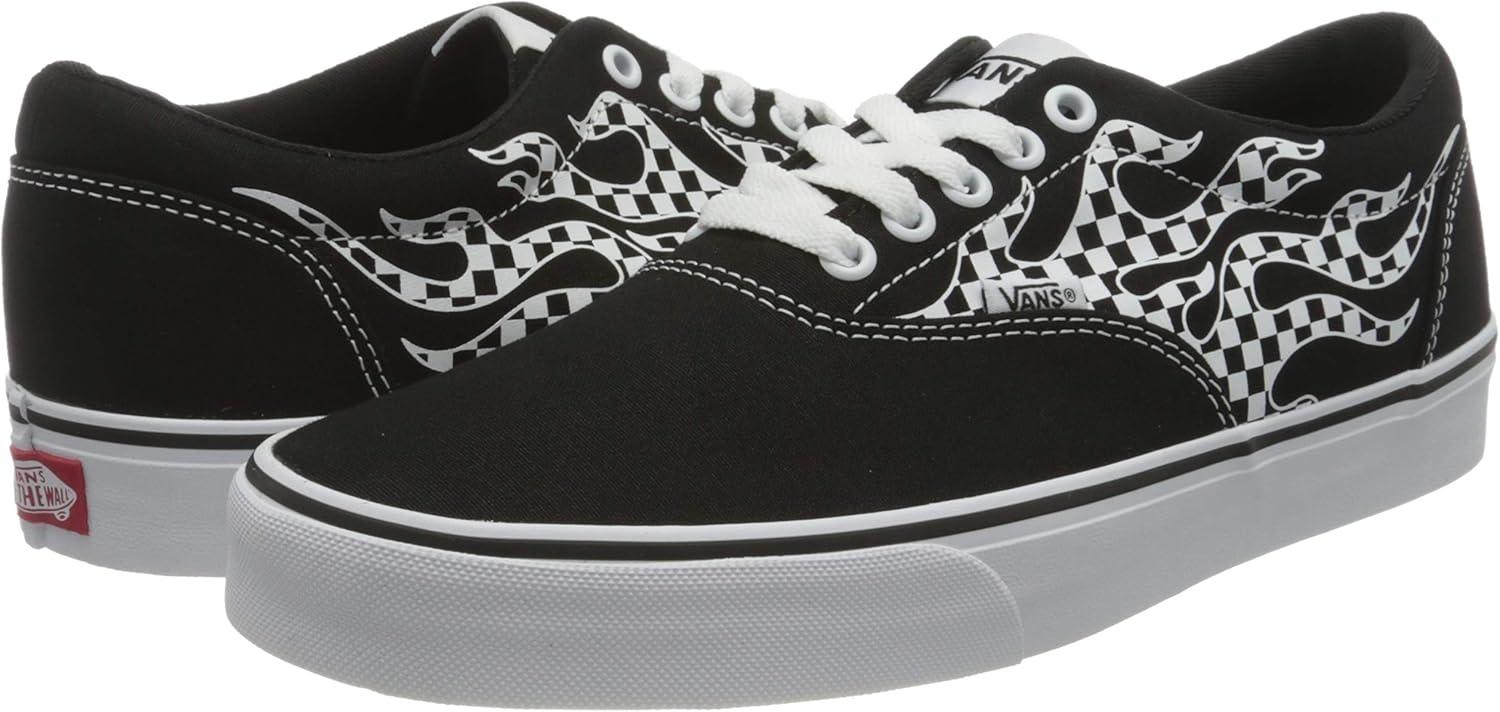 image:imageVans Kids Ward SneakerFlame Check Black White