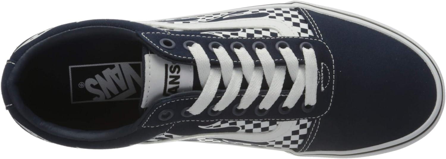 image:imageVans Kids Ward SneakerFlame Check Dress Blues White