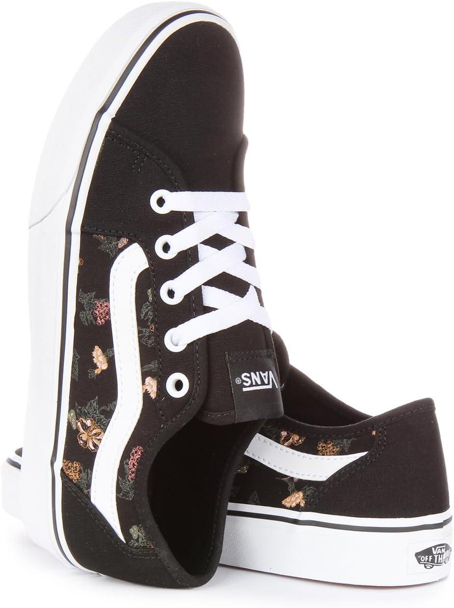 image:imageVans Kids Ward SneakerGarden Floral Black White