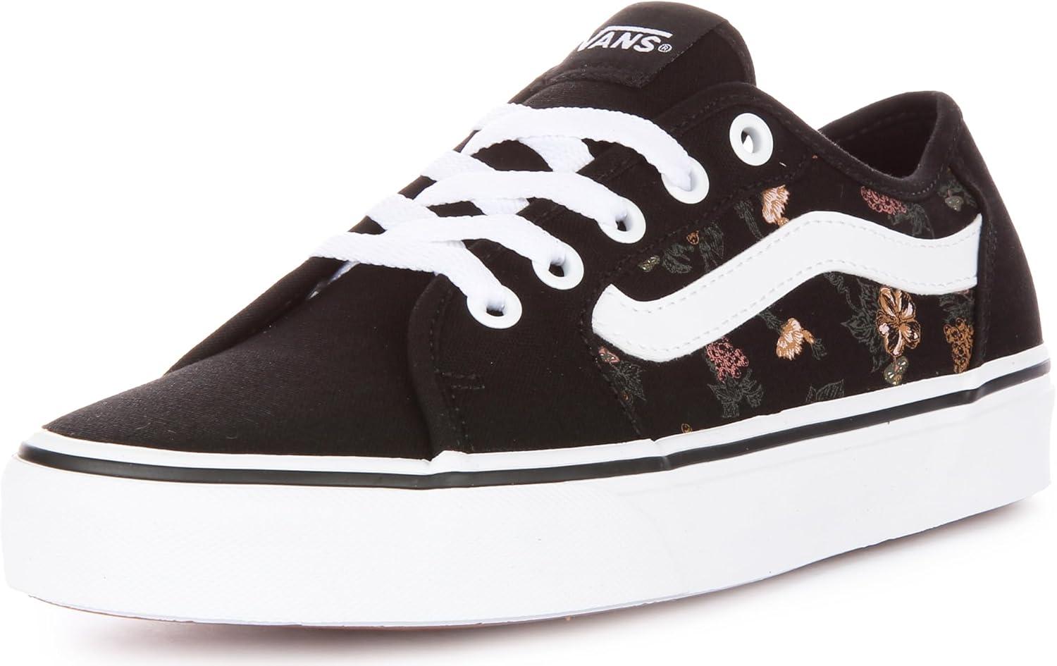 image:imageVans Kids Ward SneakerGarden Floral Black White