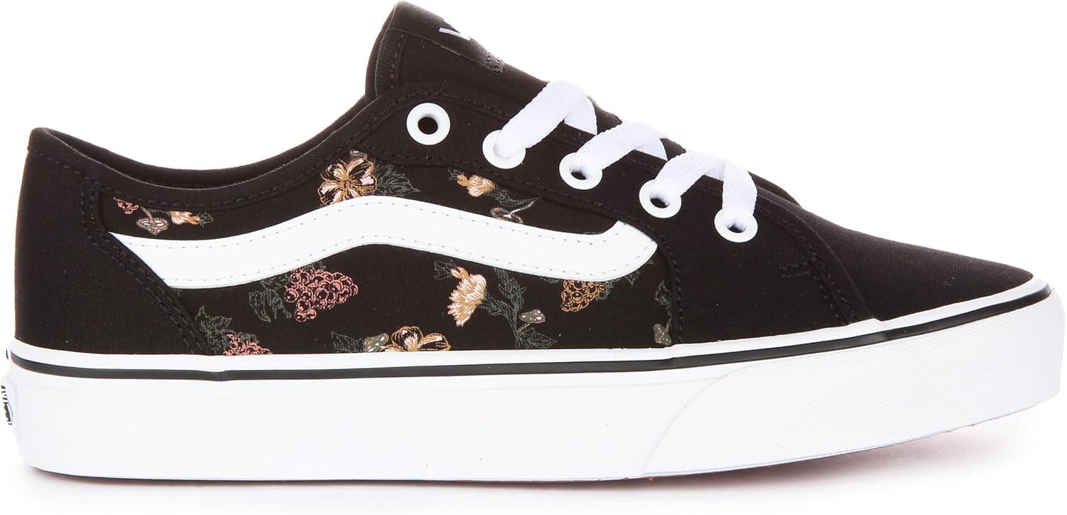 image:imageVans Kids Ward SneakerGarden Floral Black White