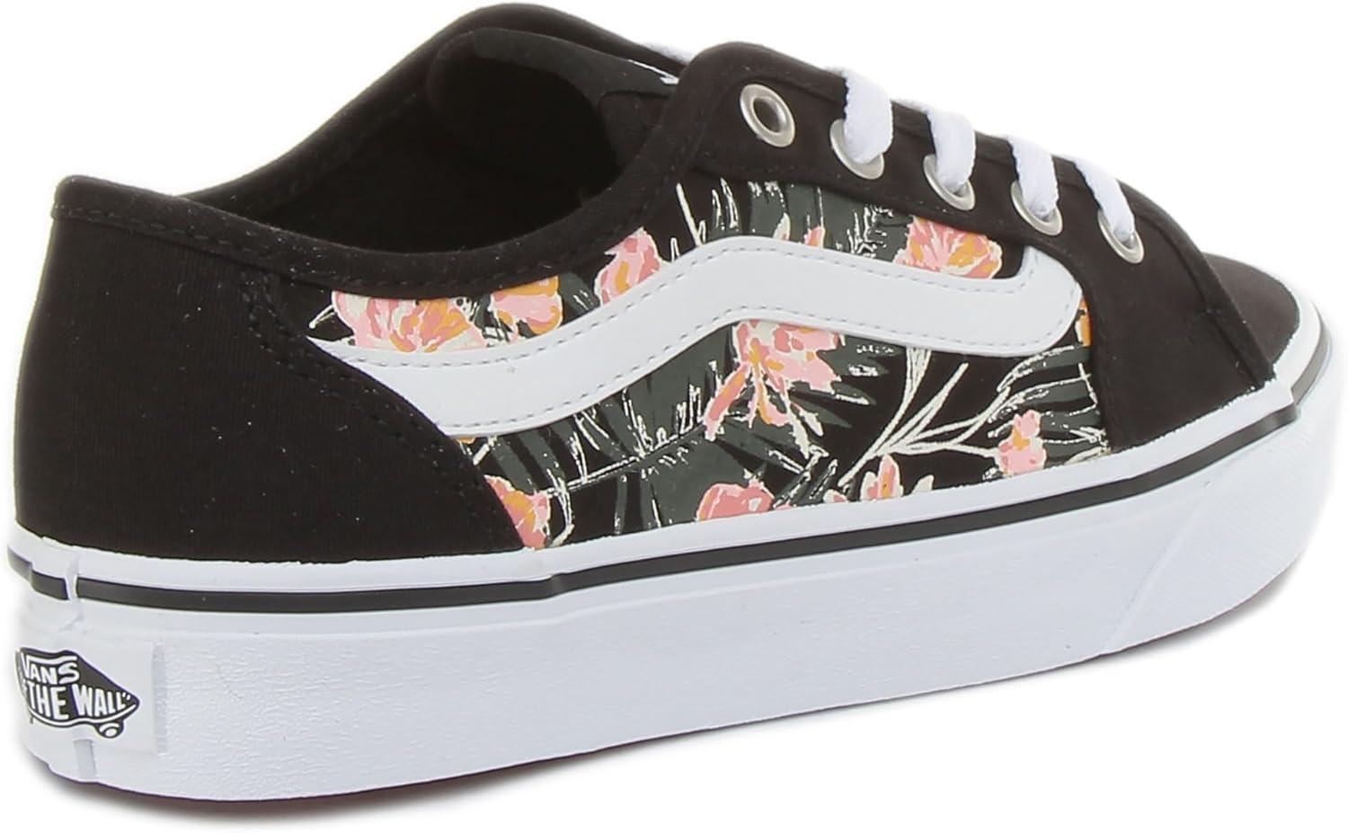 image:imageVans Kids Ward SneakerPalm Floral Black White