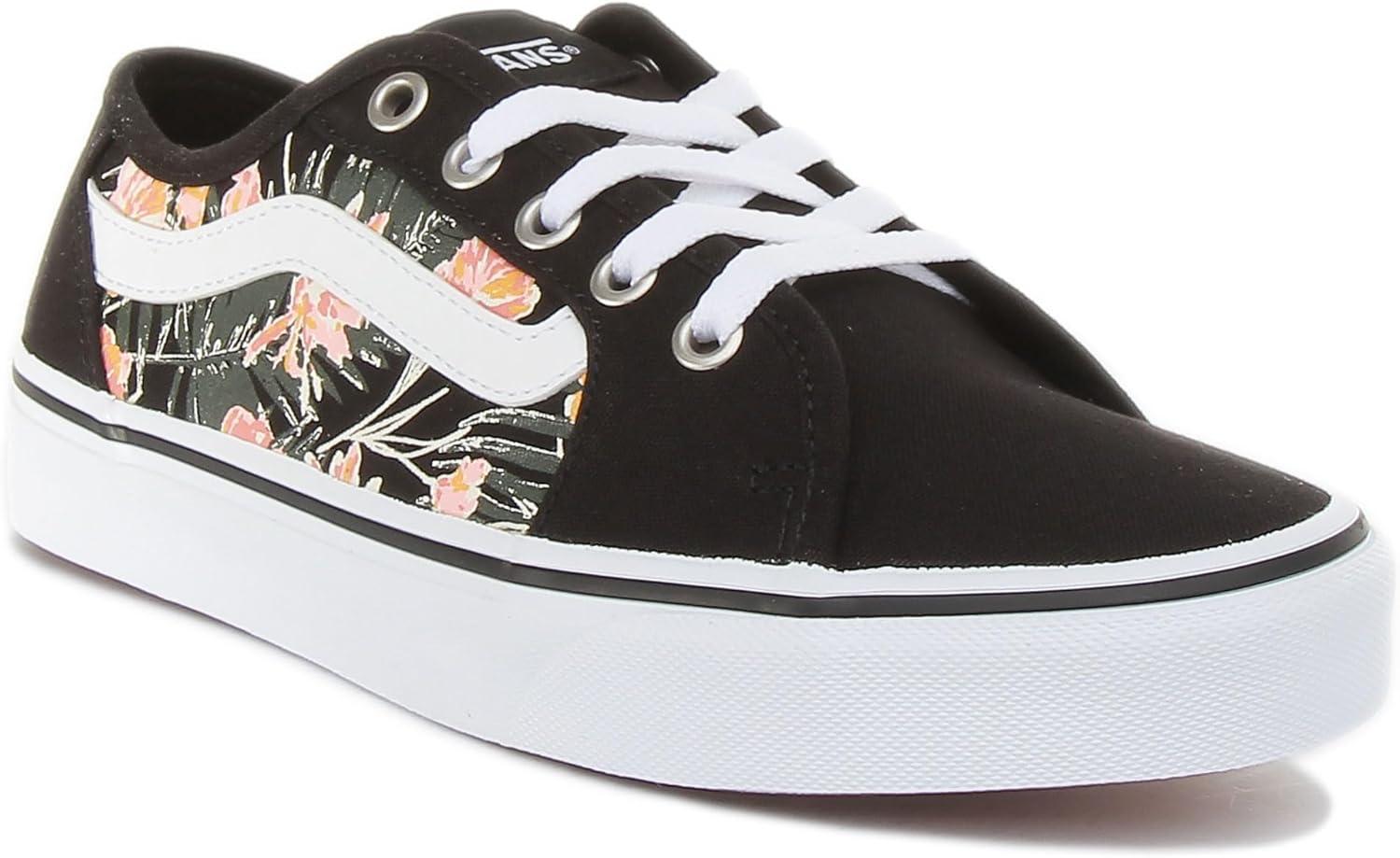 image:imageVans Kids Ward SneakerPalm Floral Black White