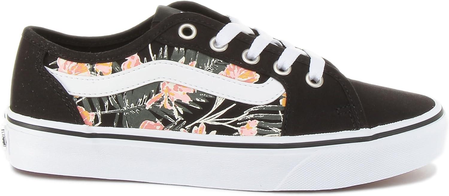 image:imageVans Kids Ward SneakerPalm Floral Black White