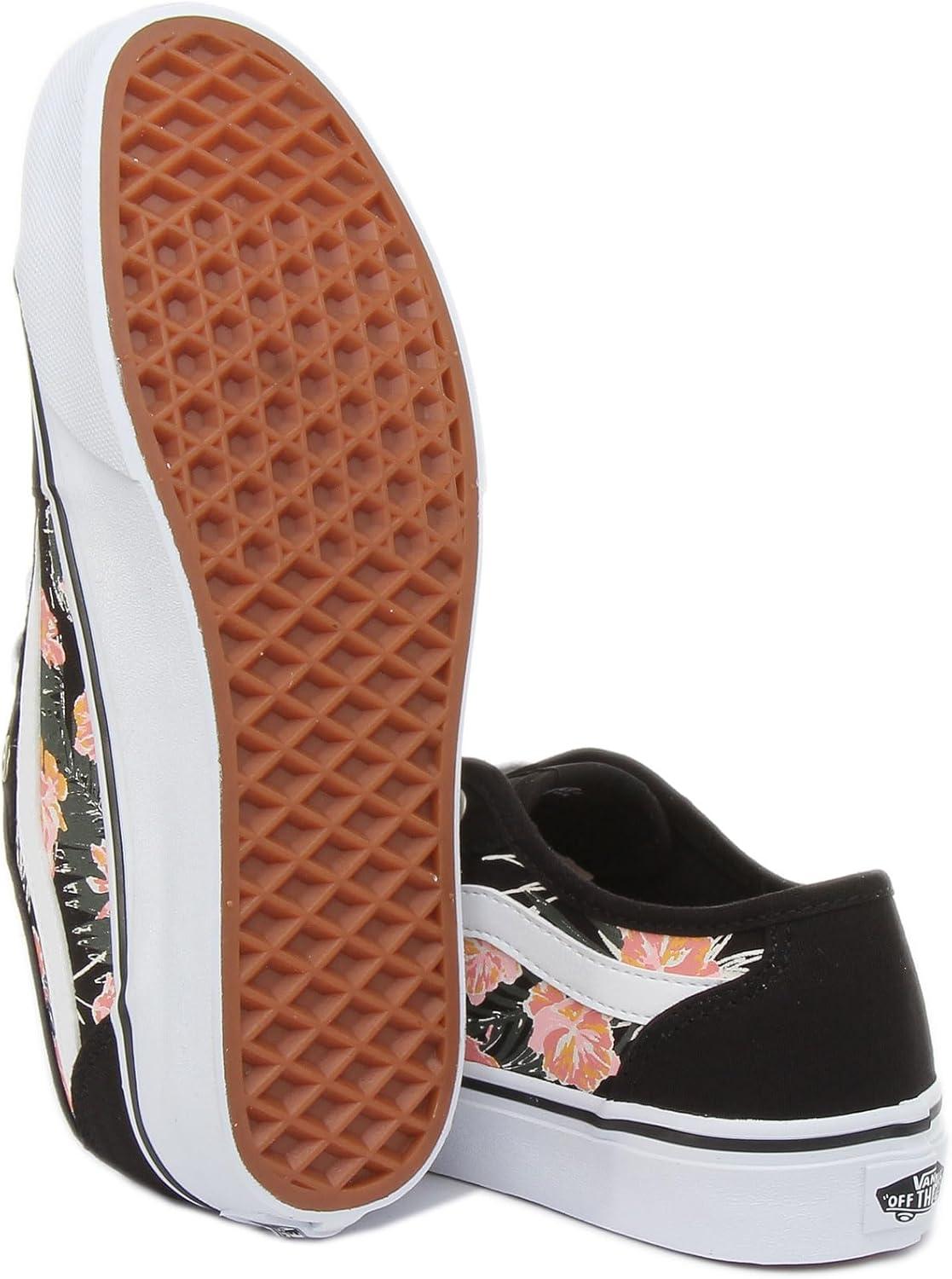 image:imageVans Kids Ward SneakerPalm Floral Black White