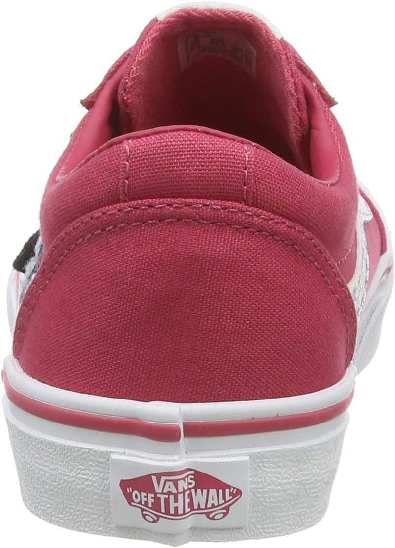 image:imageVans Kids Ward SneakerPink Butterflies Claret Red White Wg4