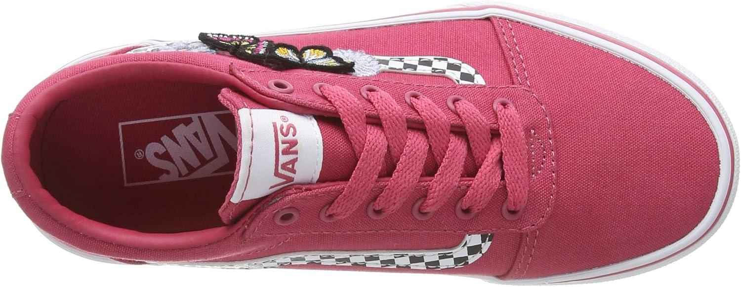 image:imageVans Kids Ward SneakerPink Butterflies Claret Red White Wg4