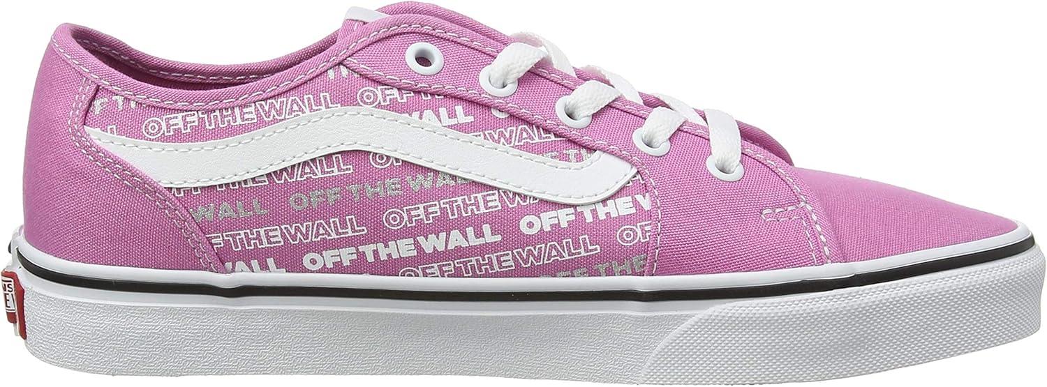 image:imageVans Kids Ward SneakerPink Logo Repeat Fuchsia Pink White Xxs