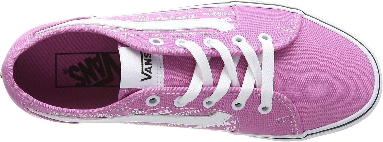 image:imageVans Kids Ward SneakerPink Logo Repeat Fuchsia Pink White Xxs