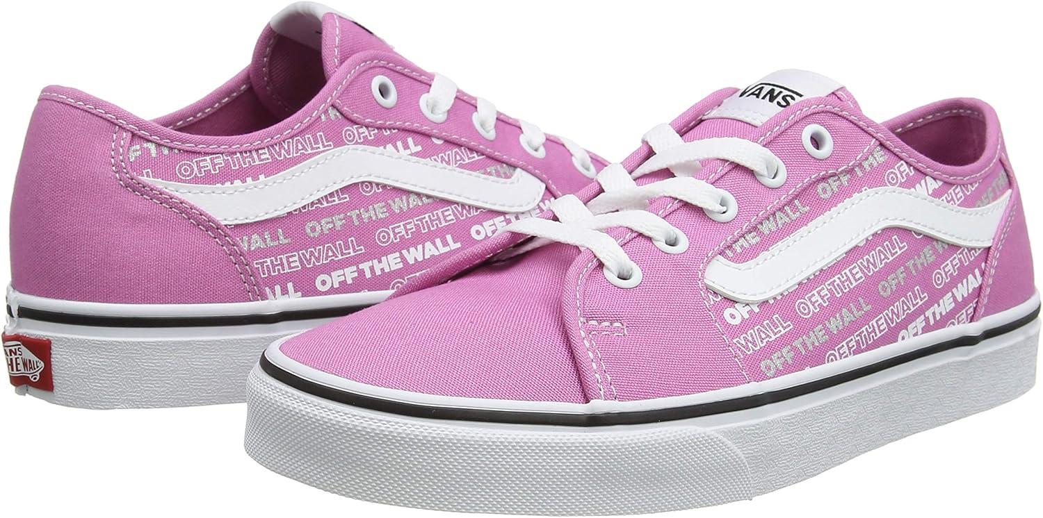 image:imageVans Kids Ward SneakerPink Logo Repeat Fuchsia Pink White Xxs