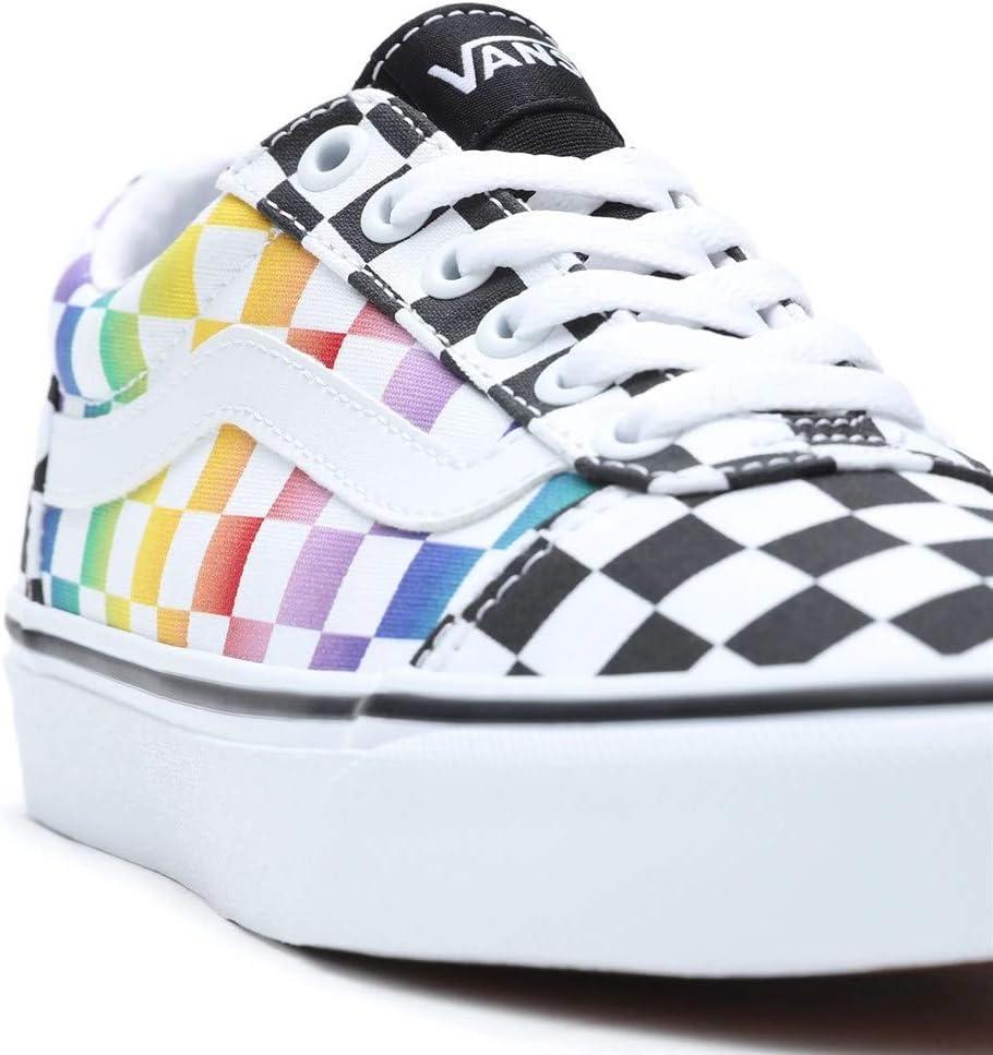 image:imageVans Kids Ward SneakerRainbow Check Black White