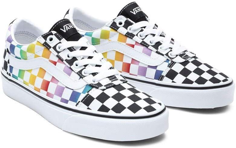 image:imageVans Kids Ward SneakerRainbow Check Black White